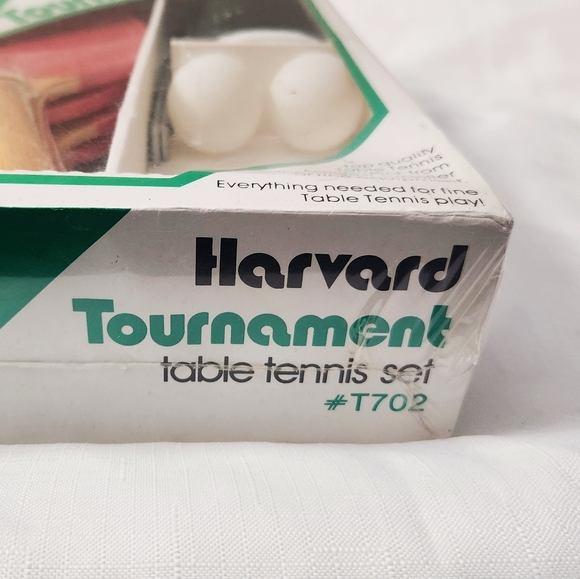 Harvard Tournament Table Tennis Set Vintage T702 Ping Pong Sealed NIB NOS New - Picture 7 of 8